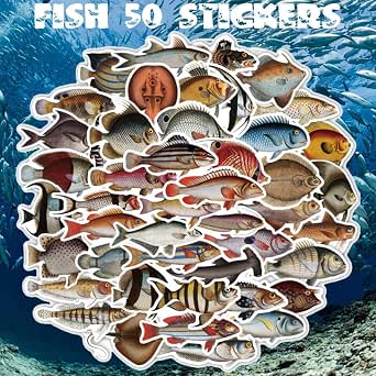Amazon.co.jp: 海の魚 ステッカー 50枚セット PVC 防水 シール 魚 さかな 図鑑 : おもちゃ