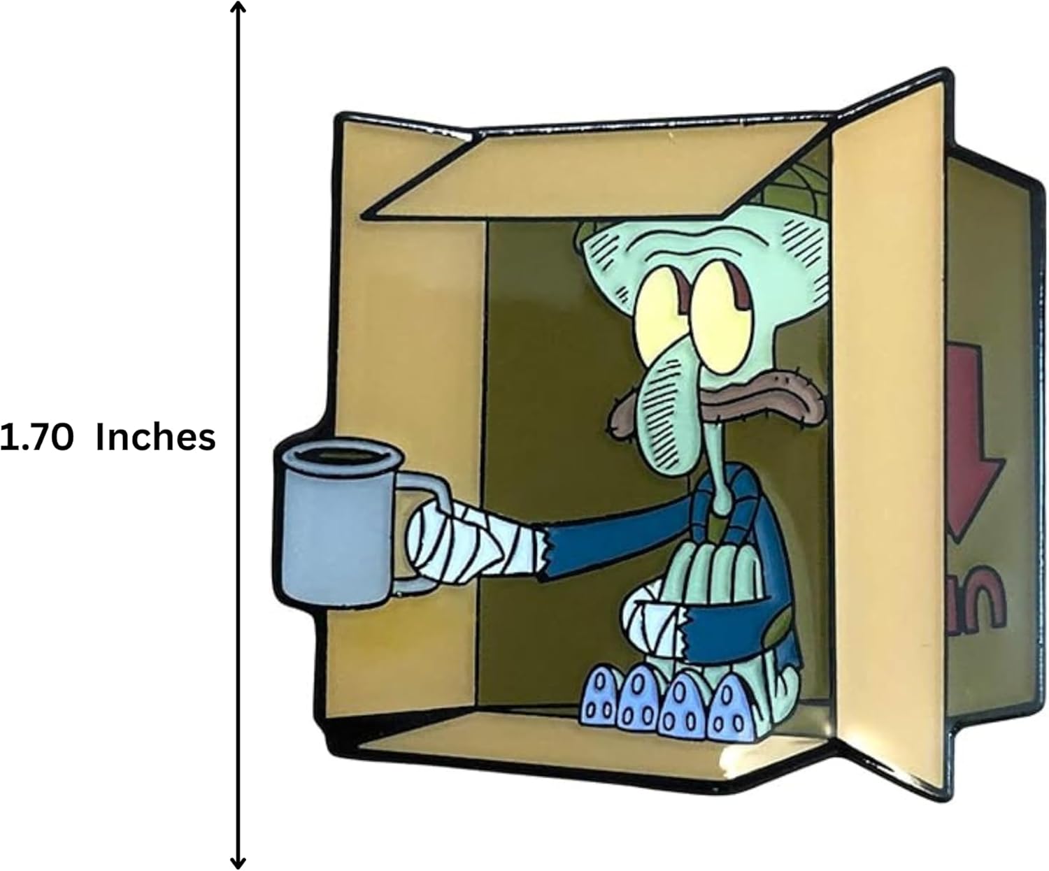 Homeless Squidward - SpongeBob Squarepants Collectible Pin - Image 4