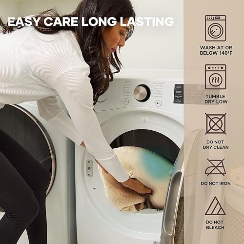 Miniatura 6 de OhGeni Protector de colchón 100% impermeable tamaño Queen-Beige, almohadilla de colchón que se ajusta a colchones de 6"-20" con bolsillo profundo,