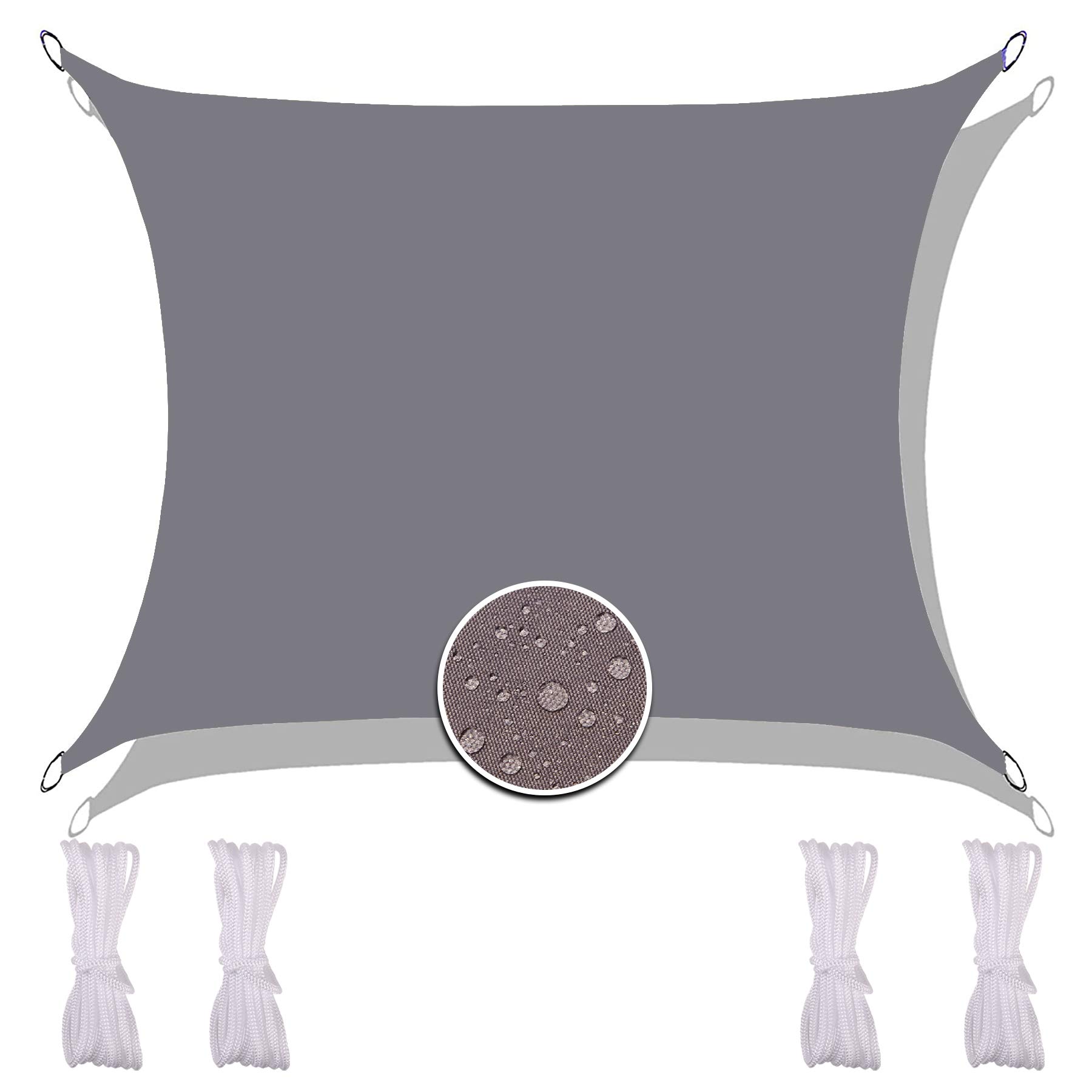 Toile d'ombrage imperméable 5x5m pour des barbecues conviviaux à l'abri de la pluie