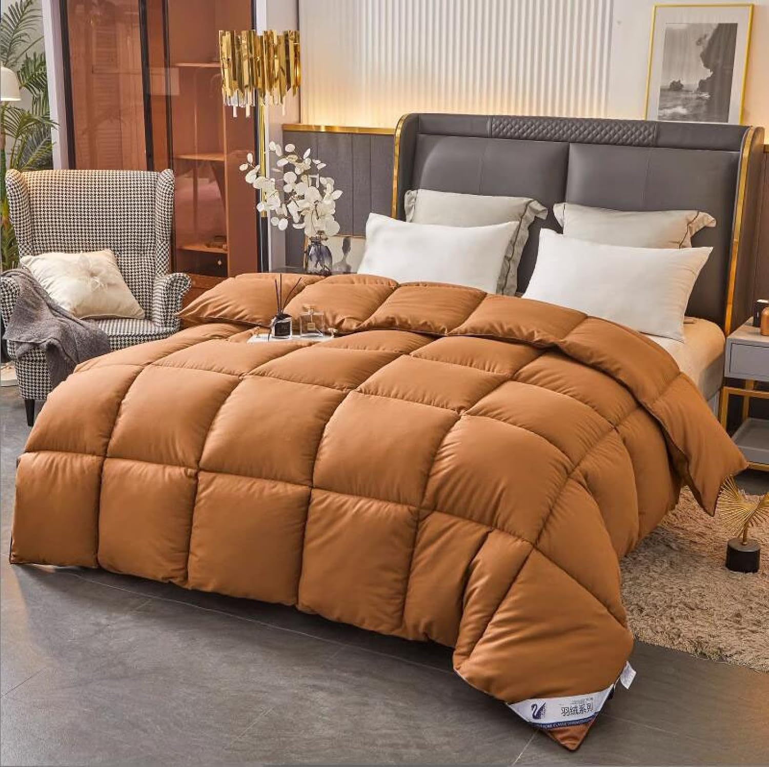 13.5 TOG Double Duvet - Single Duvet Set - Luxury Down Comforter - 100% White Down Comforter - All Season Down Comforter - Hotel Bedding - Gift for Father