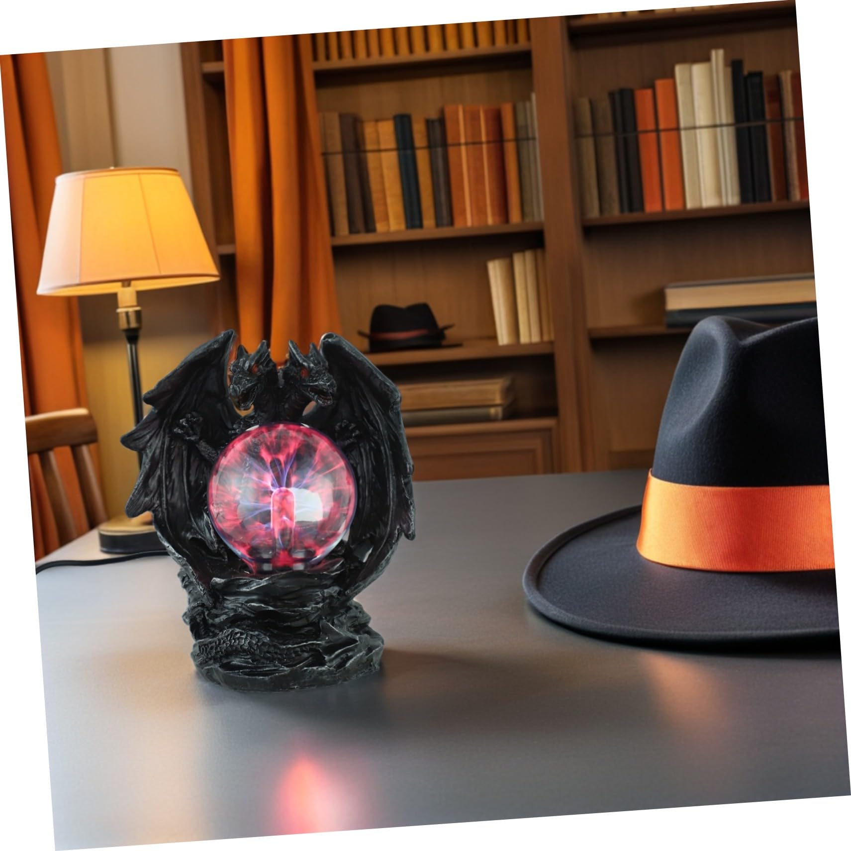 Drachenplasmakugel USB Kunstharz Berührungslampe Farbwechselnde Lampe