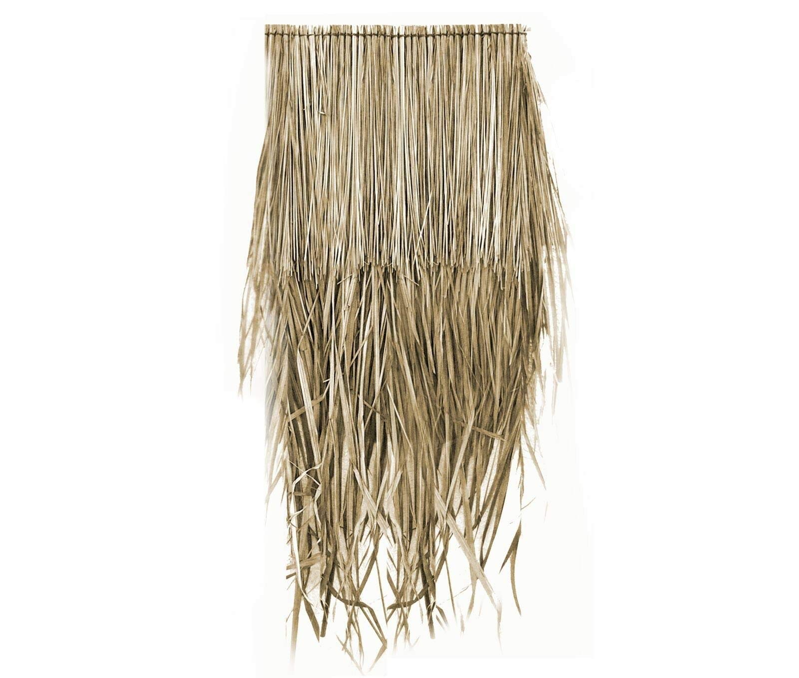 Wilai Paneles de techo de palmera, tejado de palma, hojas de palma, 100% material natural sostenible, resistente a la intemperie, impermeable y duradero, aprox. 25 cm x 80 cm, 40 unidades