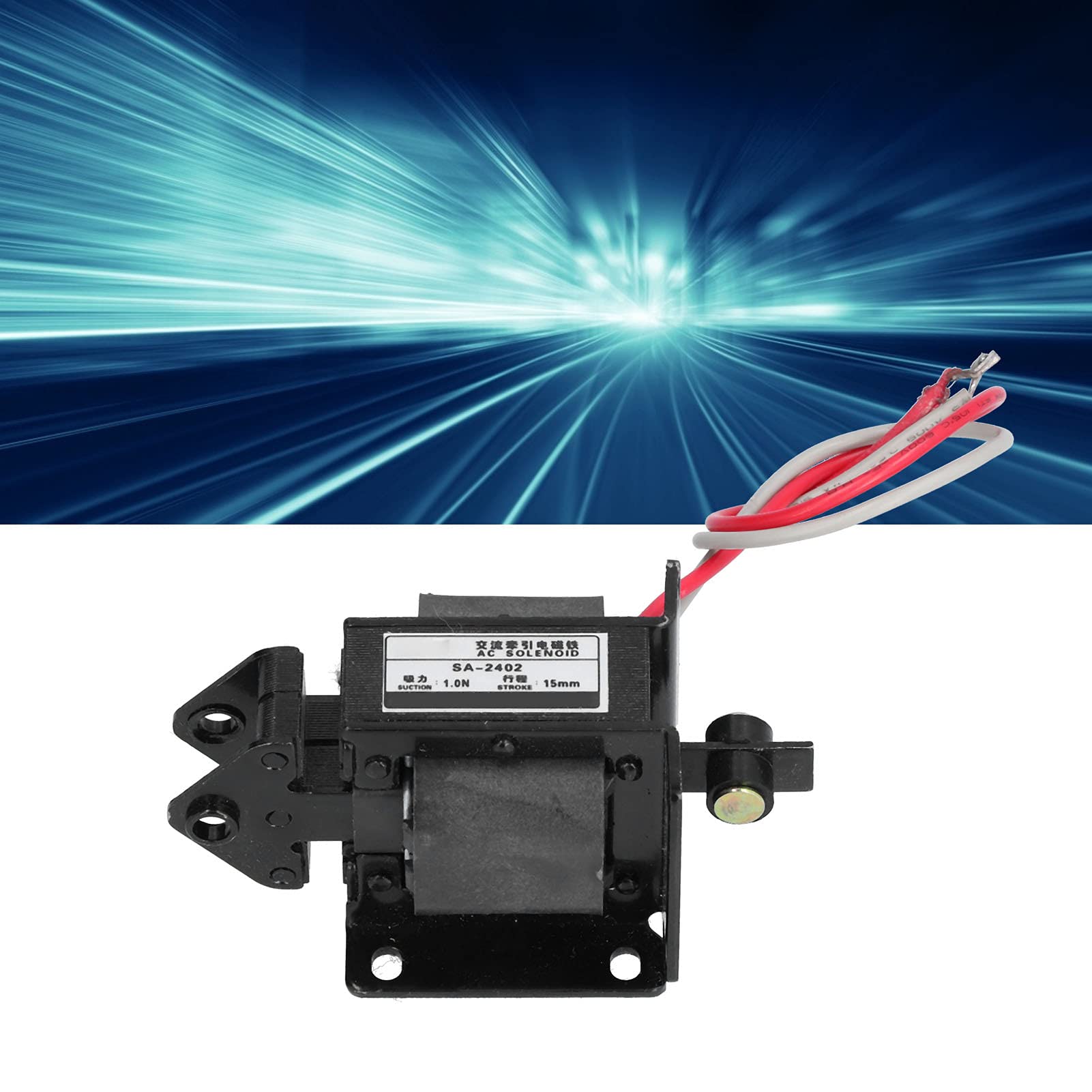 Elektromagnes AC 220V Push Pull, Magnes Elektryczny z Niewielką Wagą, Szybkie Ciągnięcie i Zwalnianie, Niskie Zużycie Energii, Solidna Konstrukcja