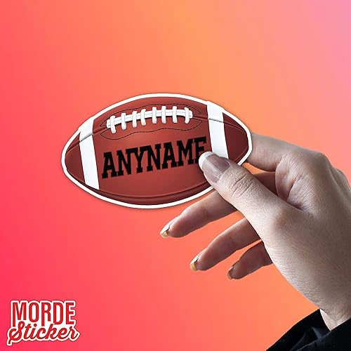 Miniatura 6 de Calcomanía personalizada con nombre para casco de fútbol y rugby, calcomanías de vinilo troqueladas para casco duro, laptop, botella de agua, funda