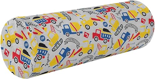 Miniatura 1 de FRODOTGV Construction Vehicle Bolster Pillow for Legs Massage Table Therapedic Neck Roll Pillow Small Round Pillows for Chairs Cushion Insert Support