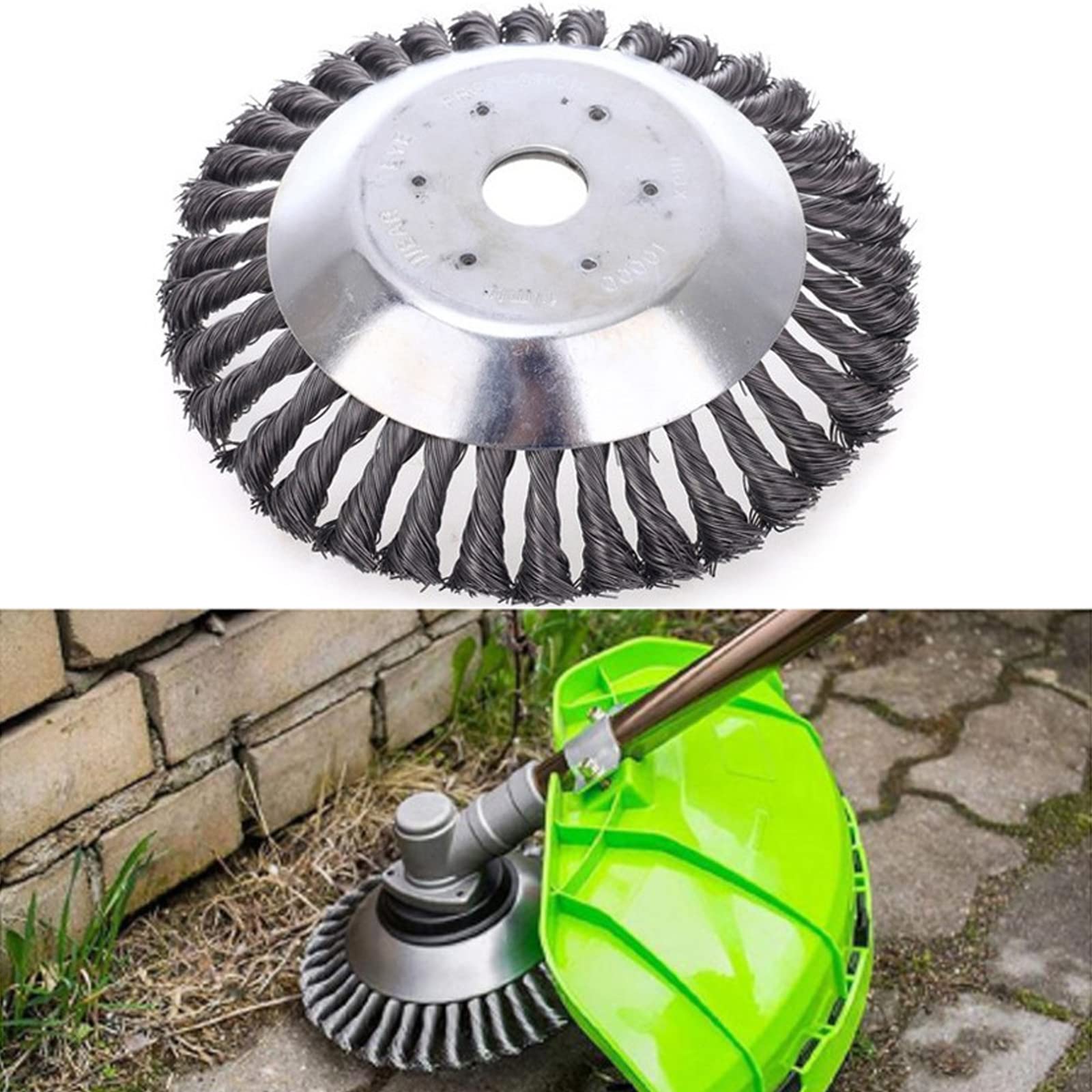 Spazzola Per Decespugliatore - Testina Filo Acciaio Per Erbacce, Foro 25.4mm, Per Giardino E Esterni - Foto 4