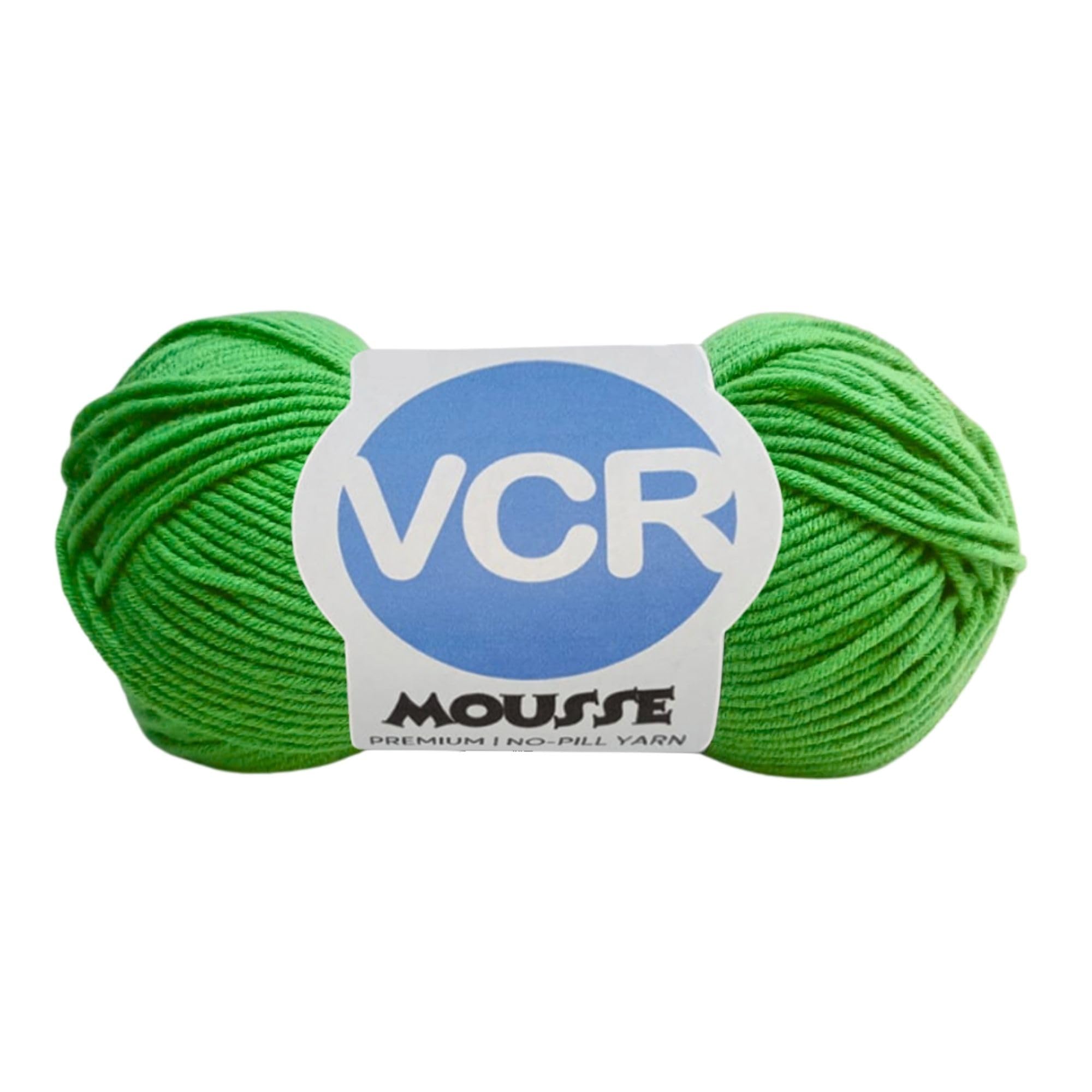 VCR 4ply Parrot Green Yarn, 100 Grams Hank, 190 Meters Length, Acrylic Ball for Crochet and Knitting, Soft Crosia Threads, Pack of 1 Yarn, Suitable for DIY Crafts