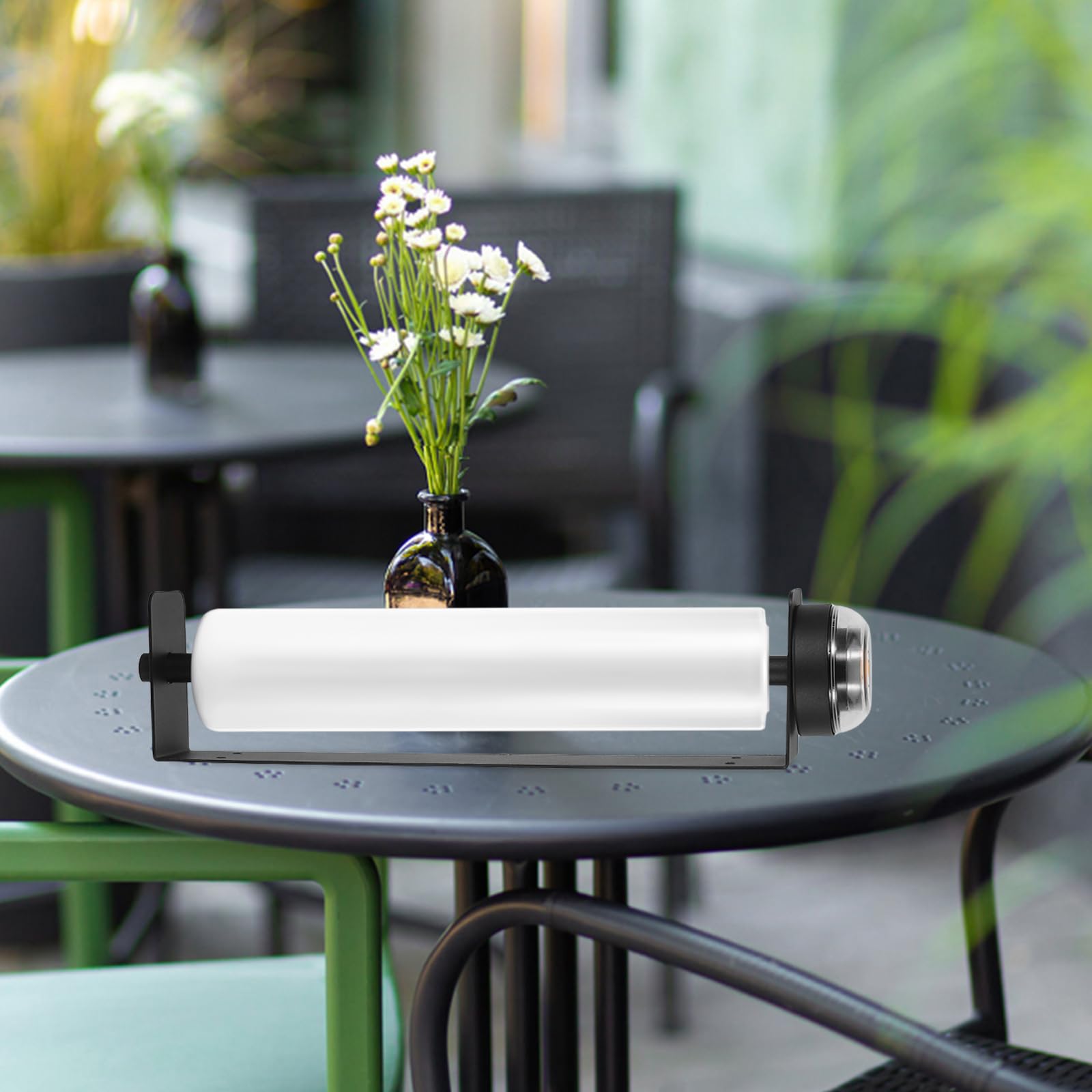 Dispensador de bolsas de comestibles resistente con construcción de acero inoxidable y plástico, optimización del espacio y mejora la eficiencia, soporte para bolsas de transporte para