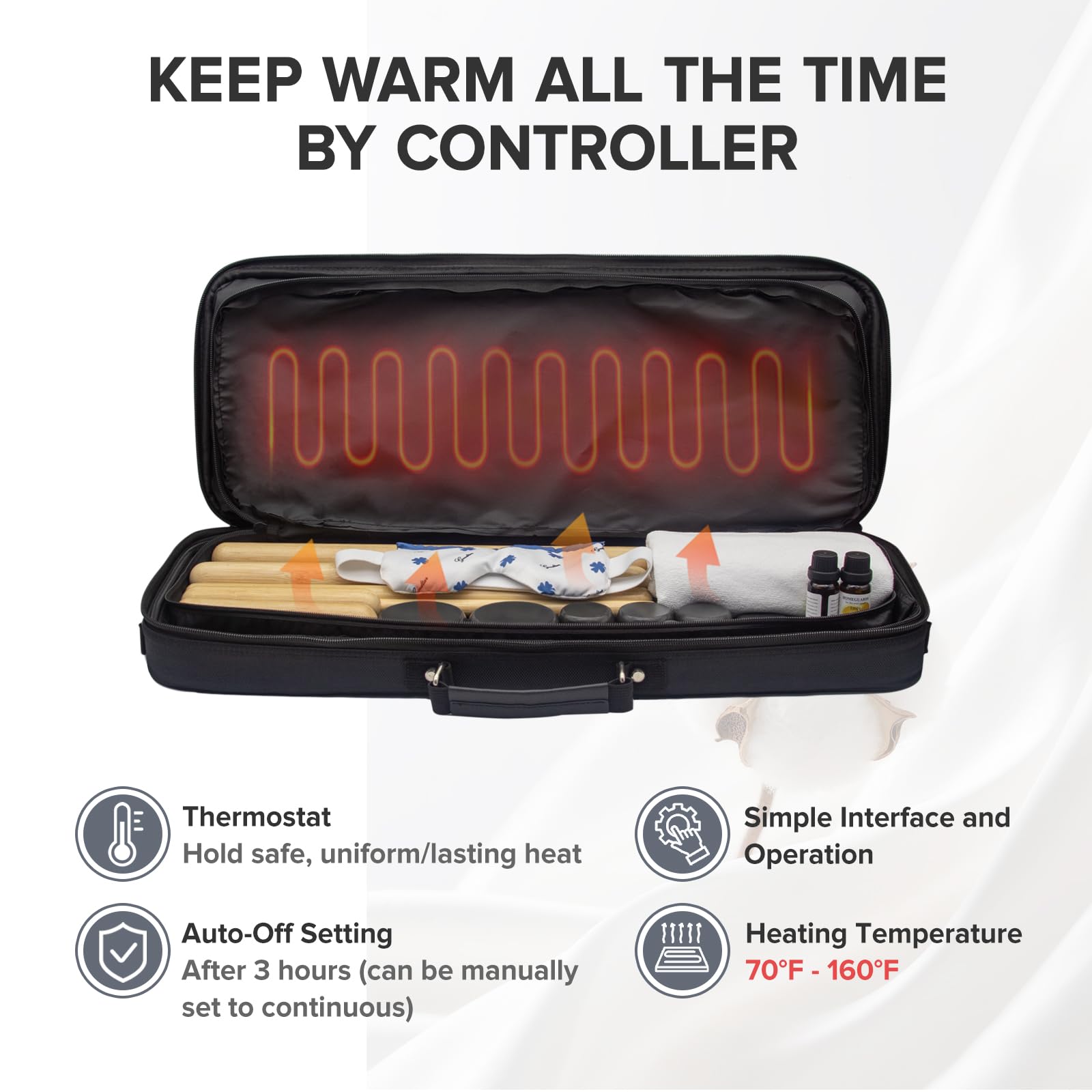 Amazon | Goodtar ホットバンブーマッサージキット - ポータブル 