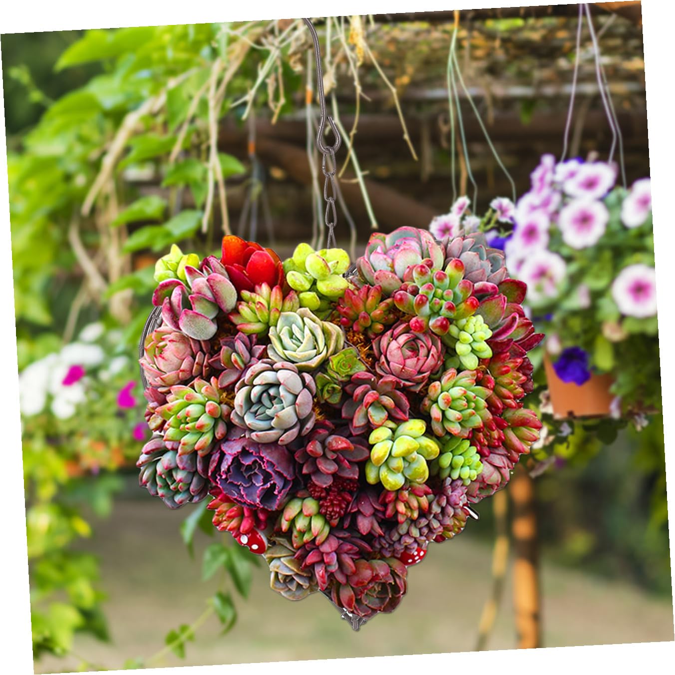 3stücke Flower Hanging Basket Herzförmiger Blumenampel Für Innen Und Außen Stilvolle Wanddekoration Für Pflanzenliebhaber Und Gartenfreunde