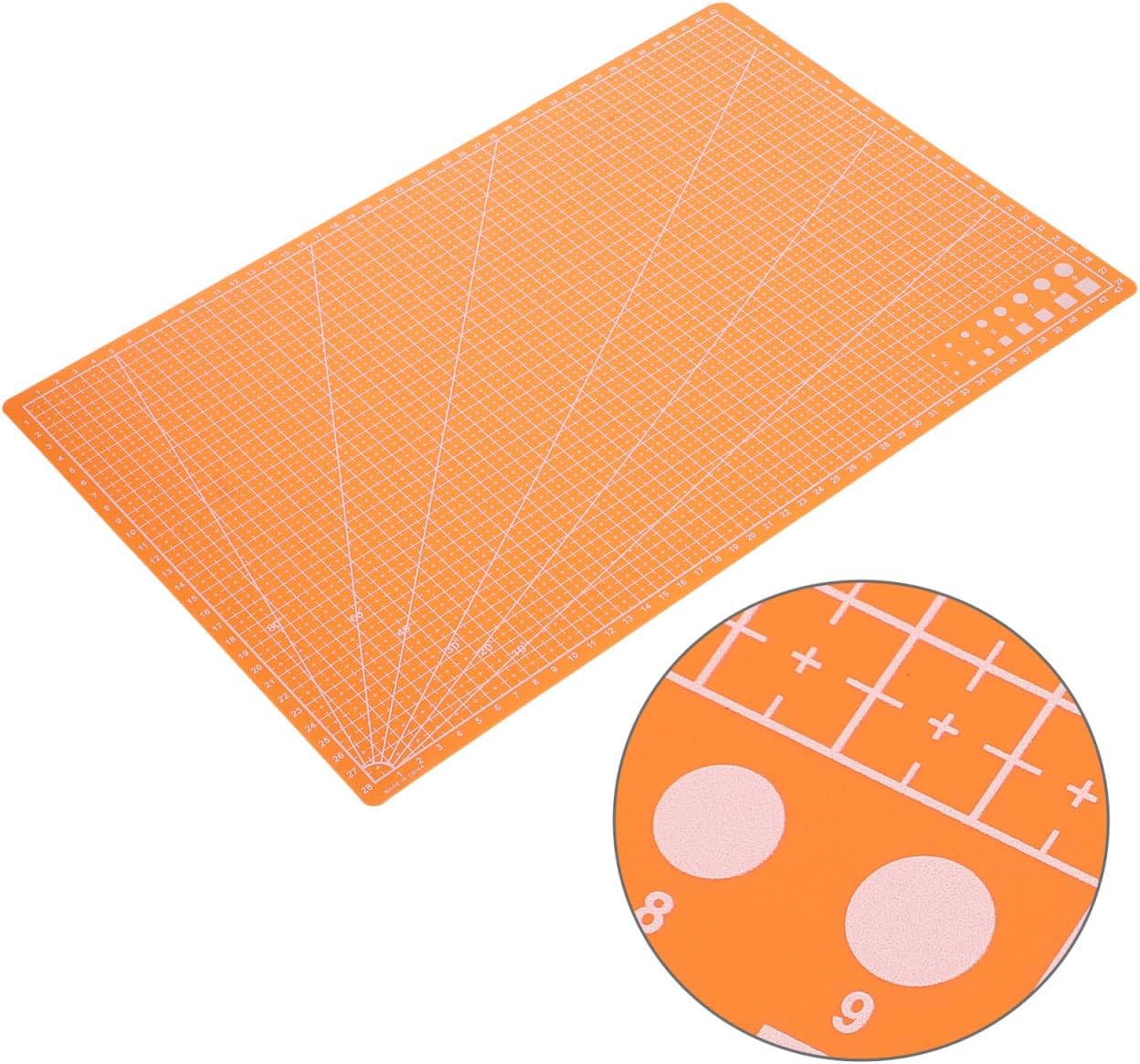 Angoily Self-Healing Dual-Sided Cutting Mat 17.7X11.8 Inch Lightweight Craft Cutting Board for Sewing Quilting Engraving and Scrapbooking Projects
