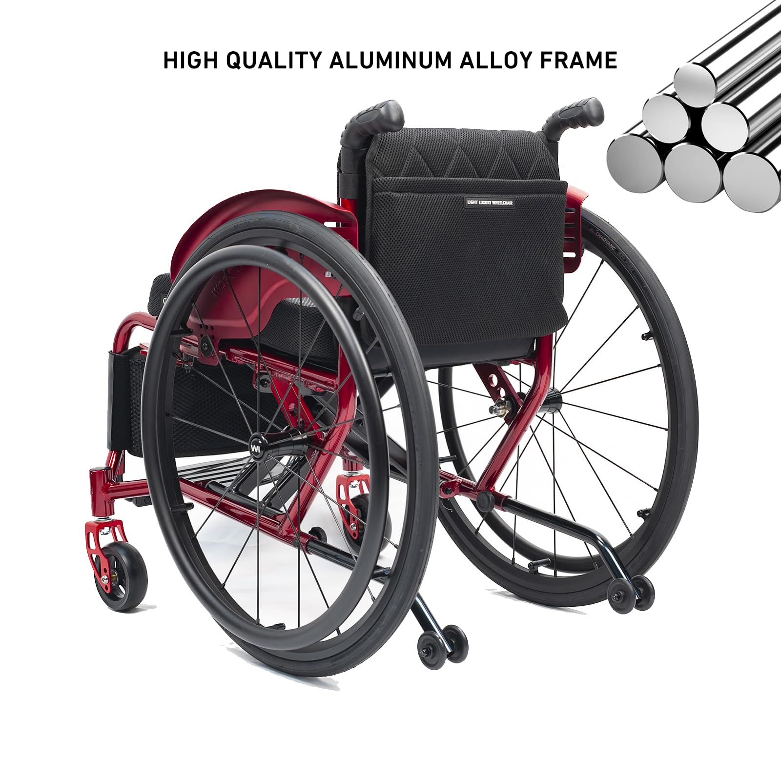 Silla De Ruedas Deportiva Ligera,silla De Ruedas Deportiva Ultraligera Plegable Todo Terreno,silla De Ruedas Manual Portátil De Aleación De Aluminio Autopropulsada,silla De Ruedas De Transporte Plegab