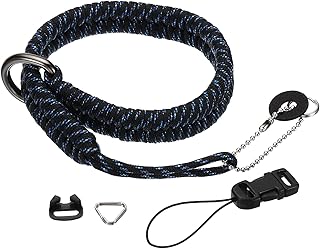 PATIKIL Camera Wrist Strap Set, Polyester Quick Release Paracord Braided Wristlet Lanyards with Accessories for DSLR Camcorder Mirrorless, Blue Black