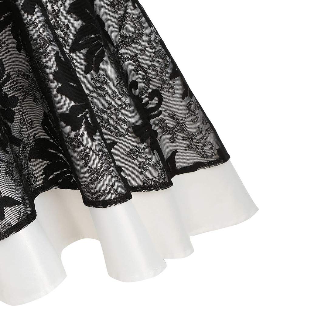 Abito da Donna Vintage di Alta qualità con Fasciatura a Fascia con Lacci Abito da Sera Alto Basso