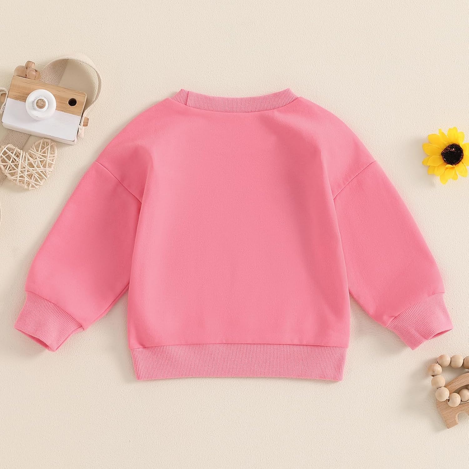 Fall Baby Outfits Toddler Girl Boy Crewneck Sweatshirt Long Sleeve Sweater Shirts Cute Toddler Halloween Clothes (Fall BABE Hot Pink, 12-18 Months) - Image 7