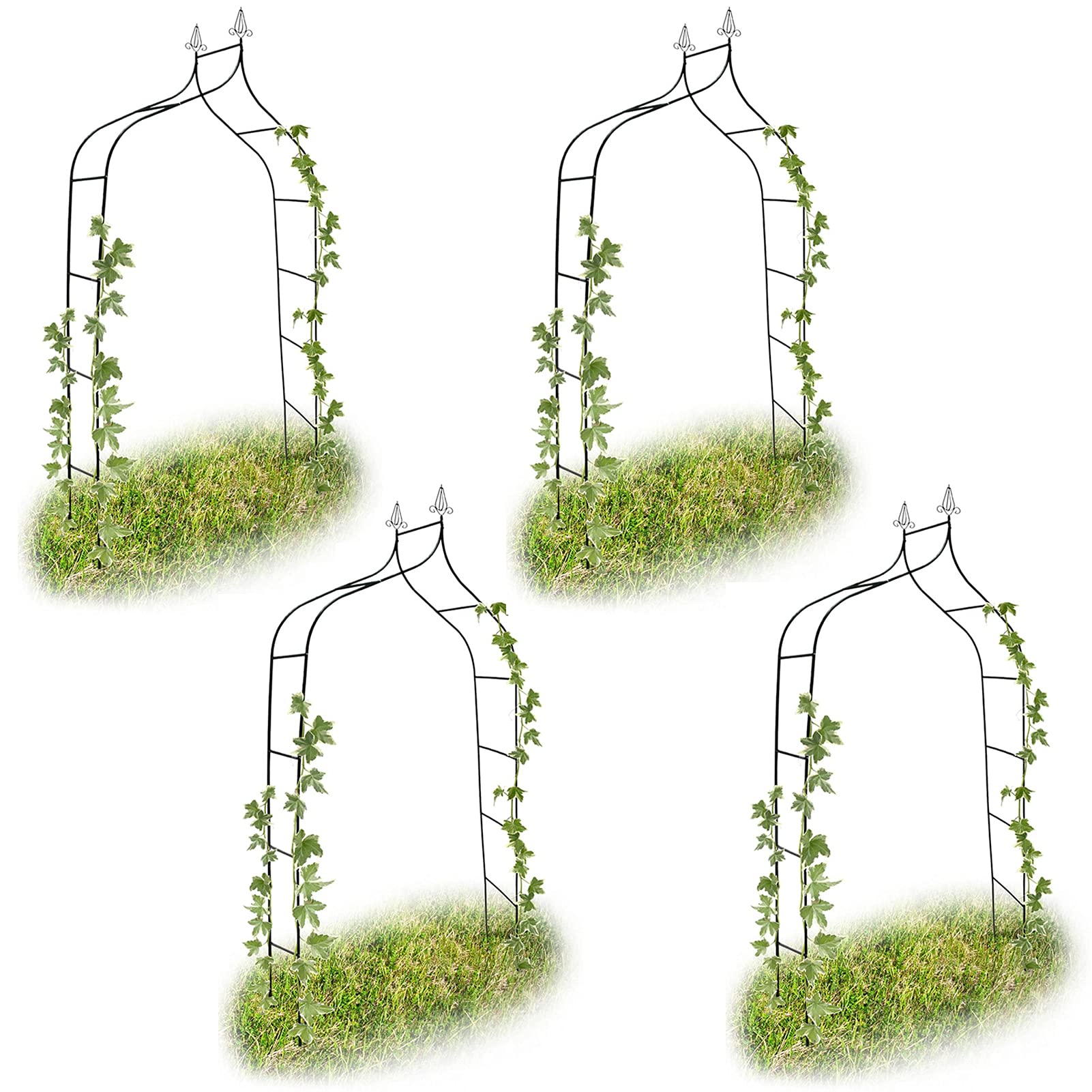Pavillon de mariage élégant arche pour plantes grimpantes au jardin