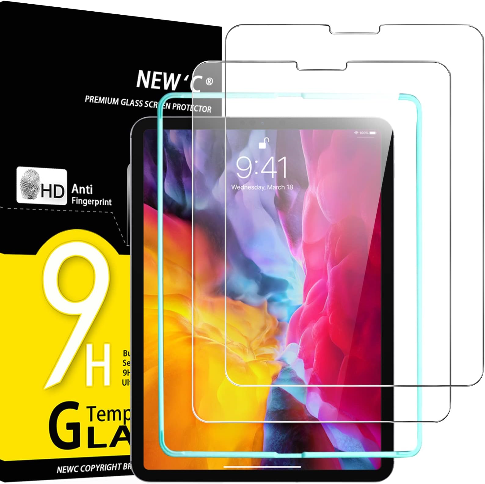 Vetro Temperato Generico Multidispositivo Pellicola Protettiva In Vetro Temperato Per IPad - Confezione Da 2, Anti-Graffio E Anti-Luce Blu Pellicola Ipad 2018 - Foto 5