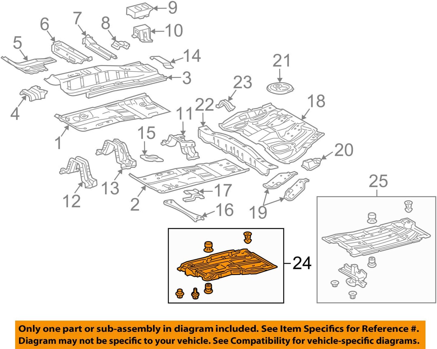Genuine Toyota 58165-47020 Floor Cover, Front