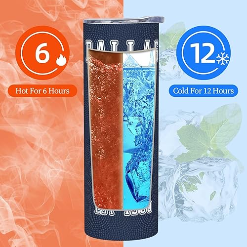 Miniatura 7 de Dallas Tumblers Cup Insulation Travel Stainless Steel Mug Navy 36952.00041666667