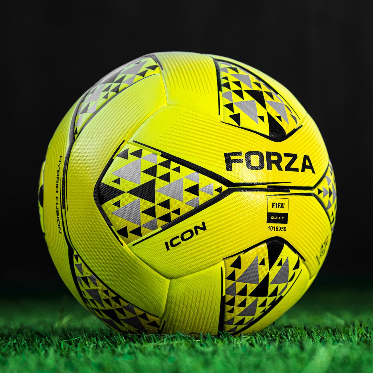 FORZA Icon Pro Match Football - Size 3, 4 & Size 5 Balls | Match Balls for Football | Football Match Balls | Footballs for Matches (Size 5 - Pack of 3, Yellow)