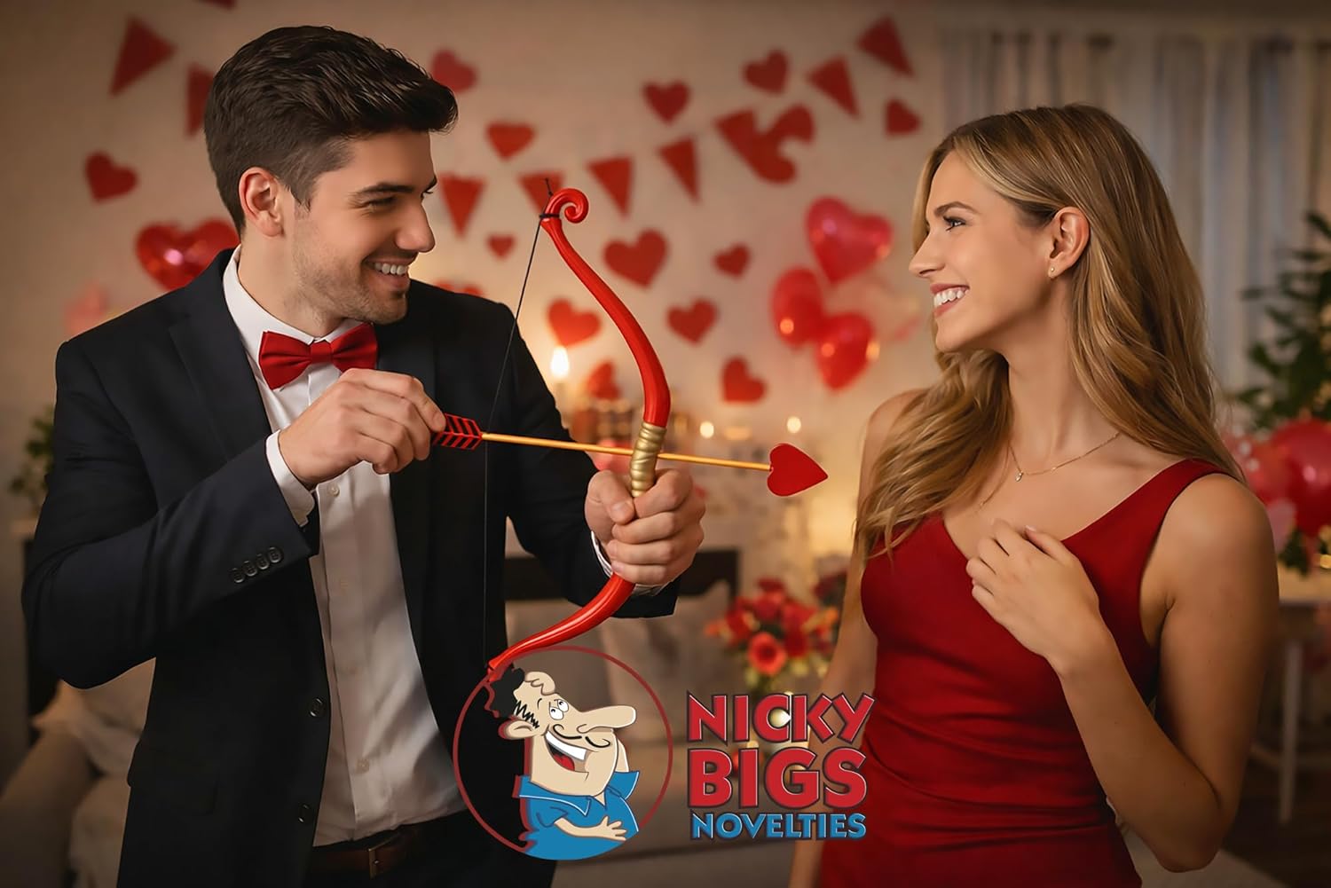 Nicky Bigs Novelties Cupid Bow And Arrow, Cupids Arrows, Cupid Wings, Cupids Costume Women, Valentine's Prop - Image 5