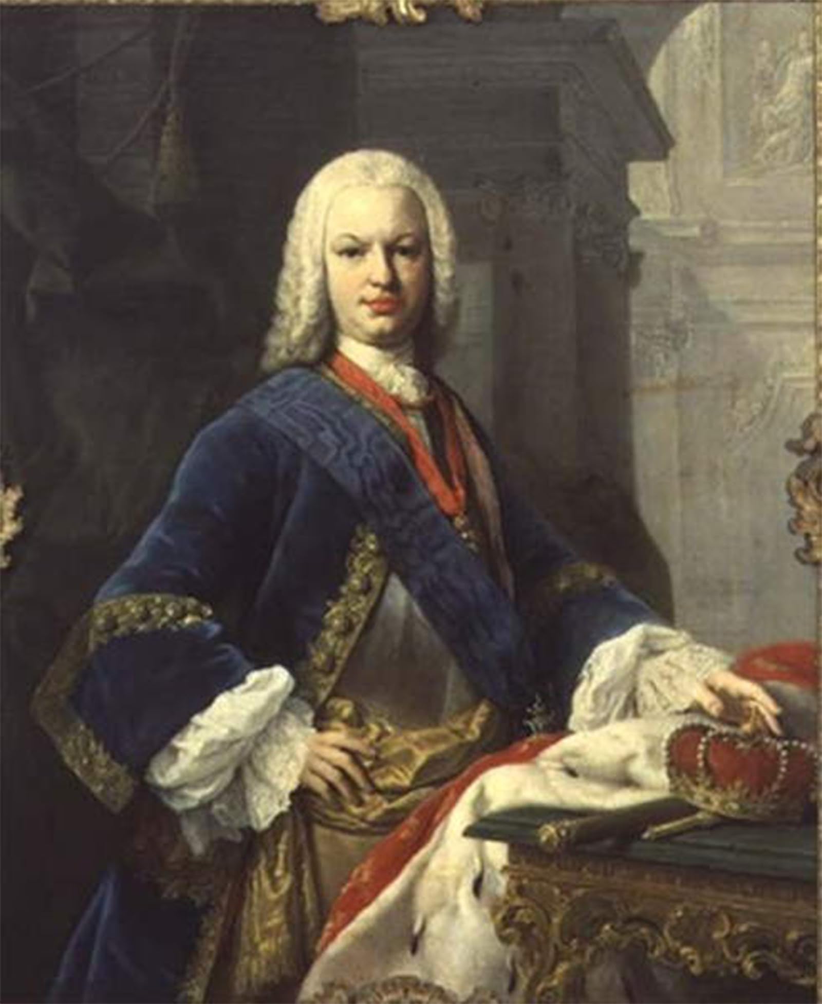 SERENDIPITP Abstract Painting Mural Print Picture Wall Decor Painting Portrait of Ferdinando Iv King of Spain by Jacopo Amigoni Vintage Wall Artwork for Home Decor 60x90cm