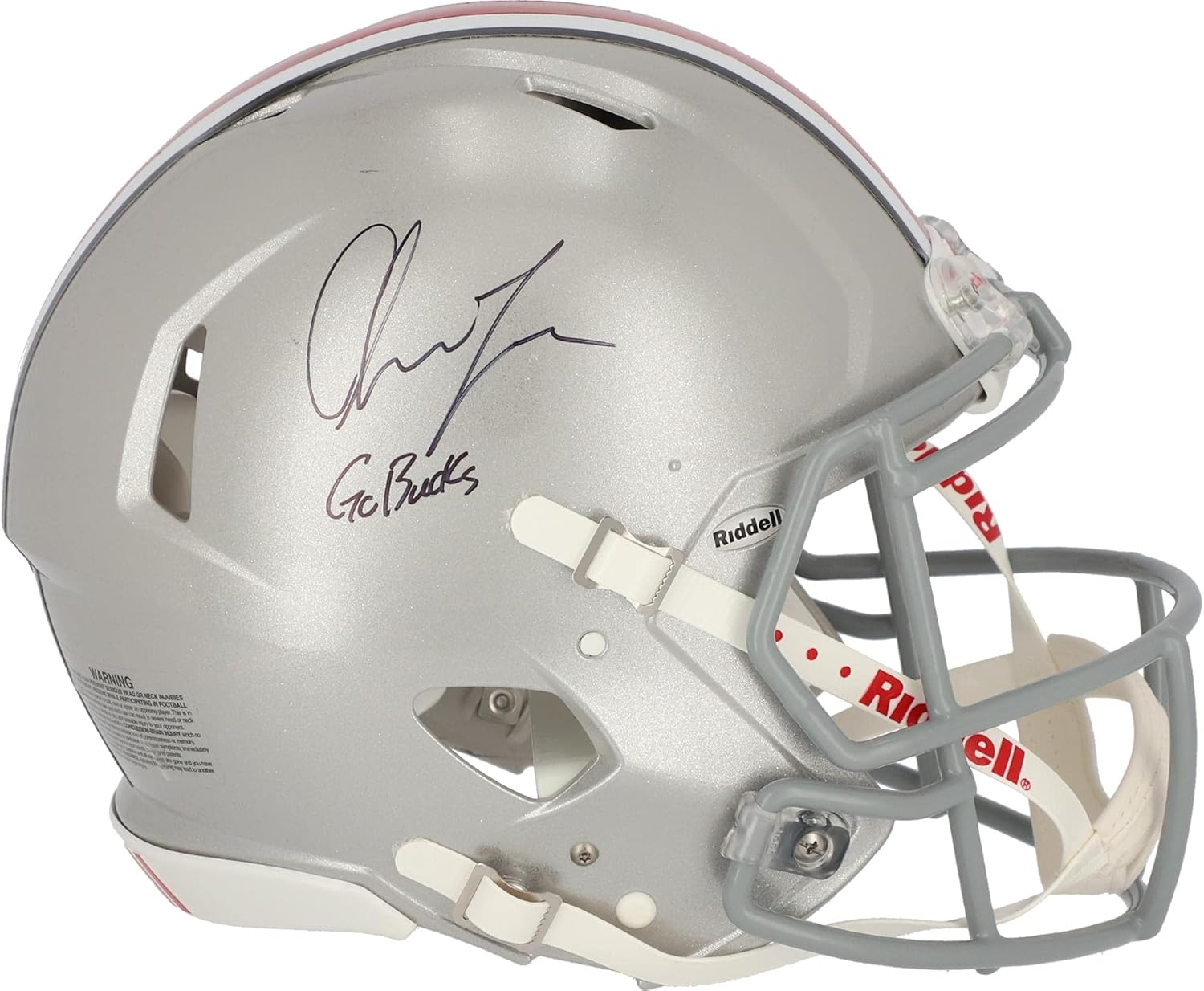 Chase Young Ohio State Buckeyes Autographed Riddell Speed Authentic Helmet with "Go Bucks" Inscription - Autographed College Helmets