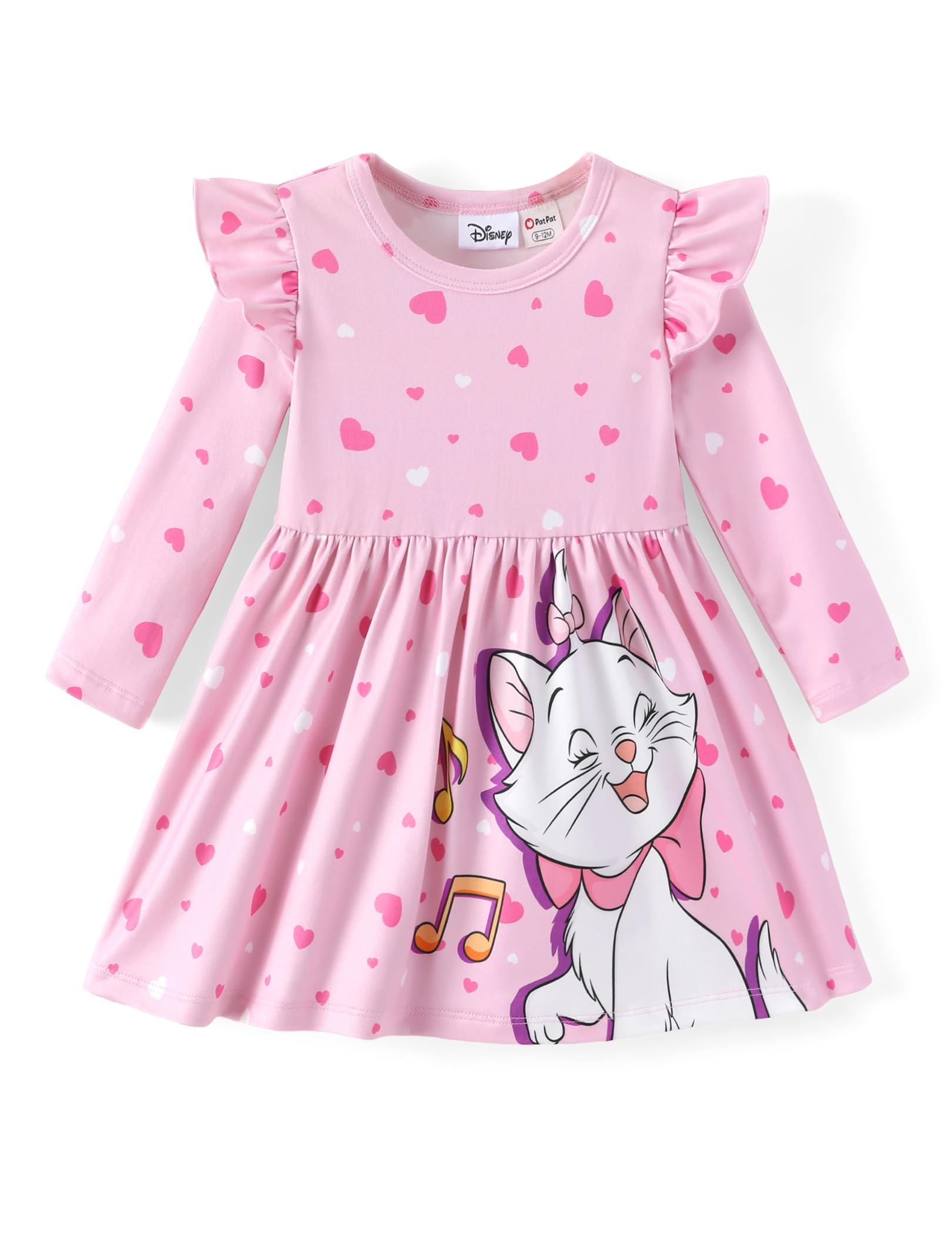 Disney Girls Dress Ruffled Long Sleeve Fall Winter Clothes Baby to Toddler