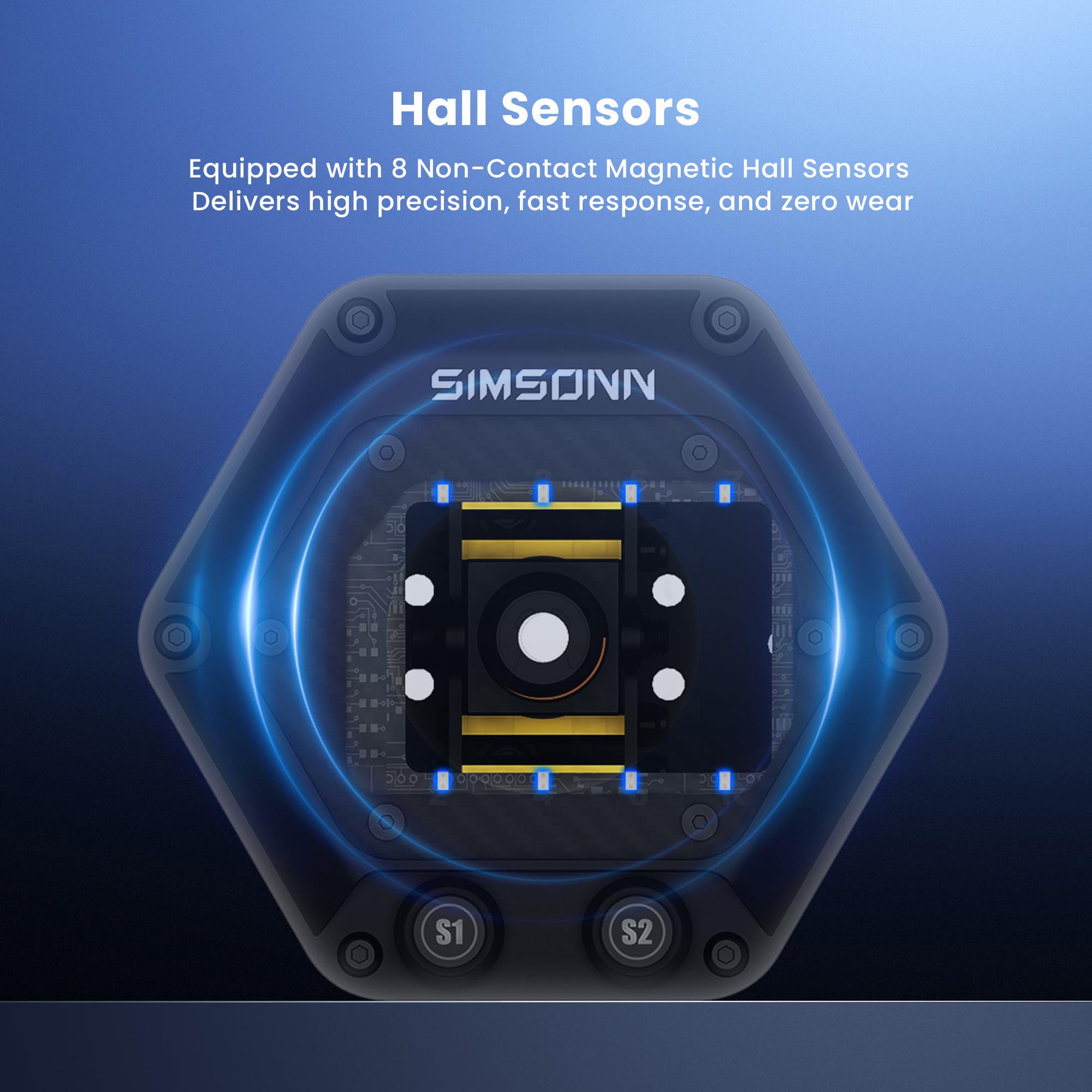 SIMSONN Palanca de cambios HS Pro de doble modo, híbrida, con patrón en H y secuencial, con 6+R y 7+R