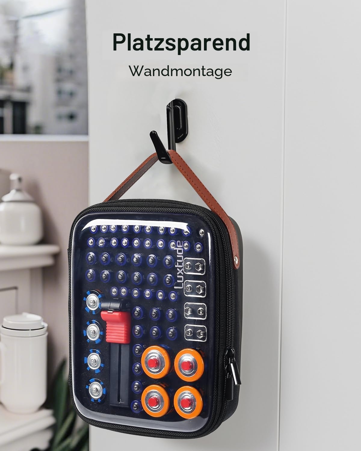 Luxtude Battery Organizer with Tester