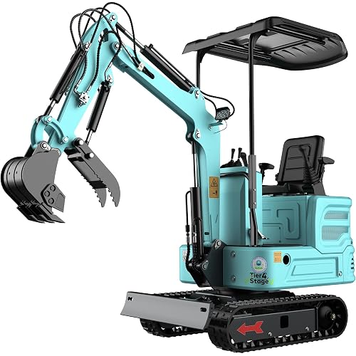 3100lb Mini Excavator with KubotaEngine Diesel Power, Water-Cooled, Hydraulic Thumb – Supports Multiple Attachments for Farm, Orchard & Trenching Projects