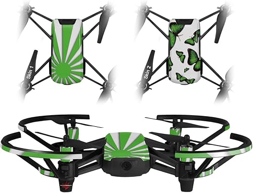 Skin Wrap 2Pack para DJI Ryze Tello Drone verde bandera Sol Naciente japonés Drone No Incluidas
