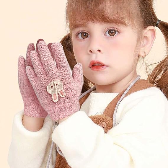 TUONYIS Kinder Winterhandschuhe 5 Paar Set - Warme Fäustlinge 1-4 Jahre