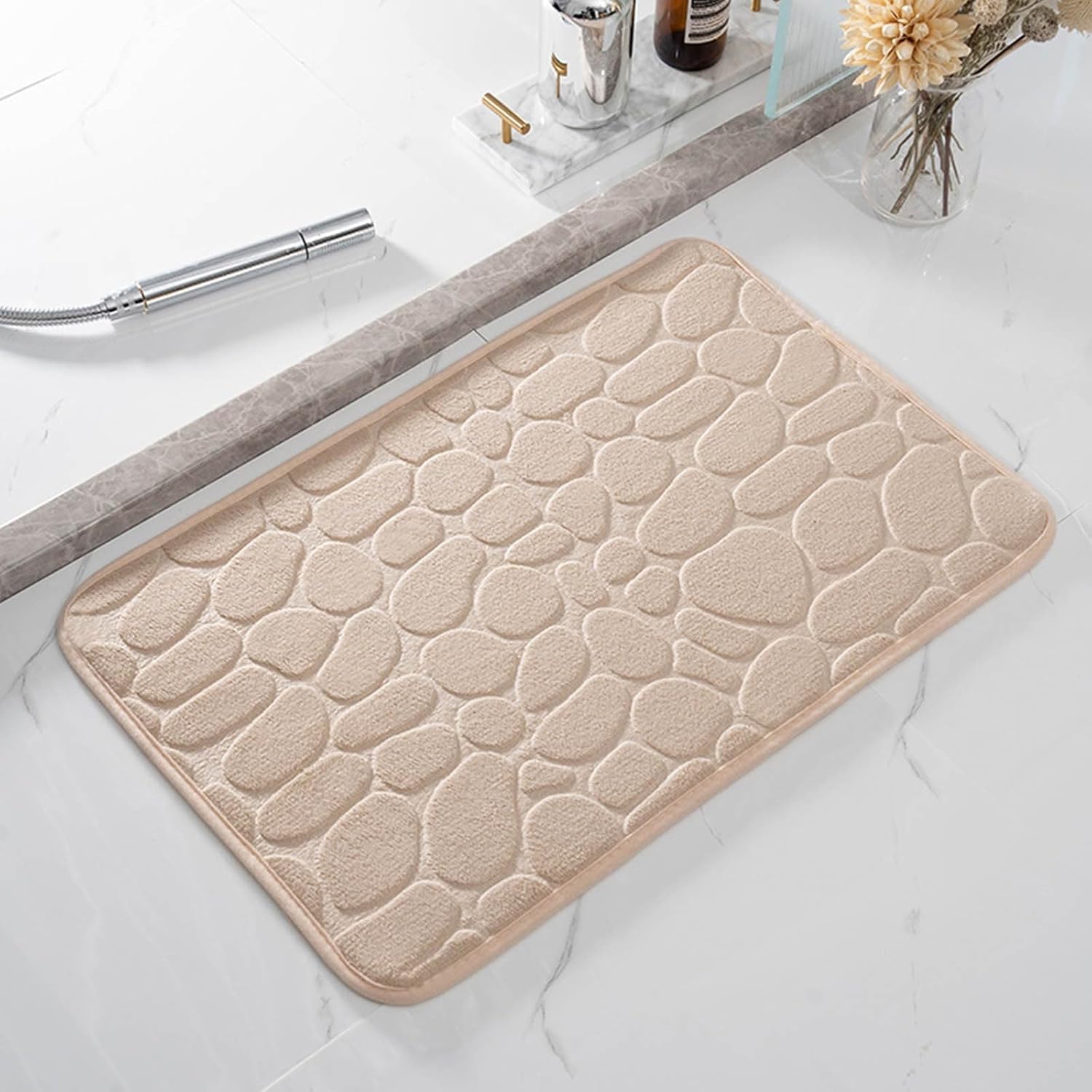 Bath Mats for Bathroom Floor, 1pc Memory Foam Bathroom Rugs