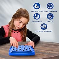 Vista 3 de Juego de ajedrez magnético de 40 piedras, juego de ajedrez magnético, juego de ajedrez de viaje magnético, rompecabezas magnético, juego de fiesta