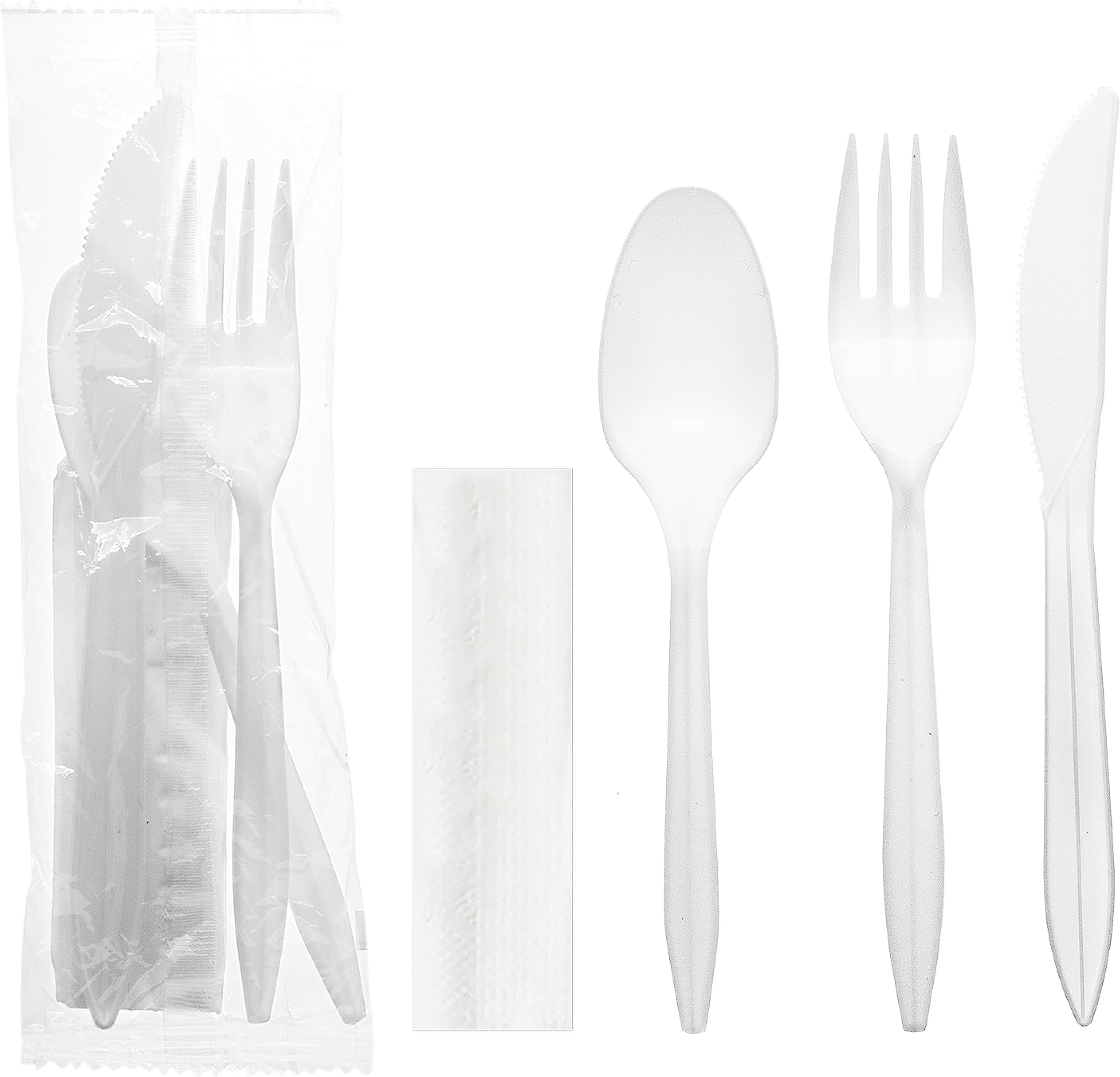 Party Essentials Individually Wrapped Plastic Cutlery