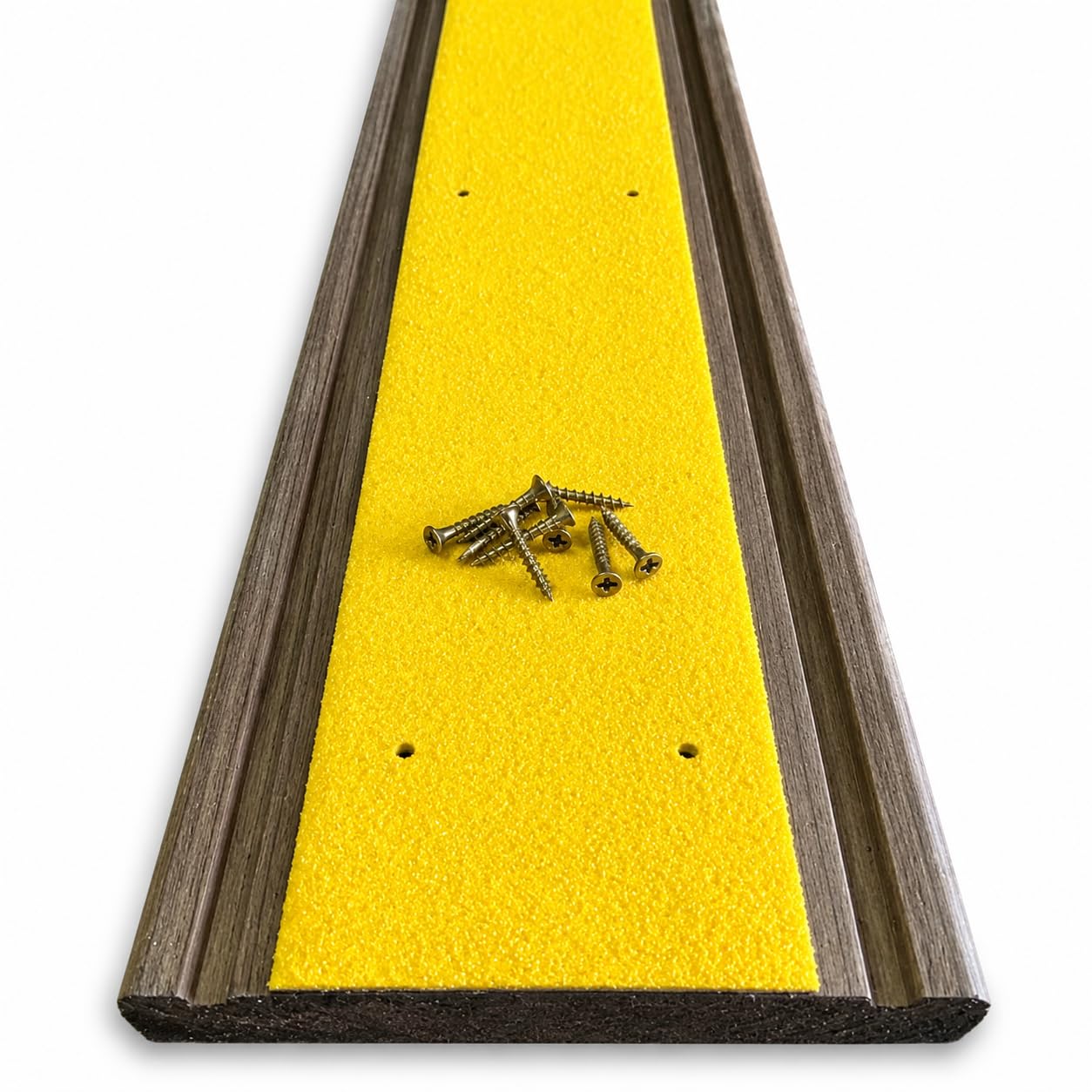 90mm Width Anti Slip Decking Strips GRP Heavy Duty 600mm 1000mm 1200mm (Yellow, 600mm)