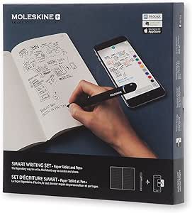 Moleskine Pen+ Smart Writing Set Pen &amp; Dotted Smart Notebook - Use with Moleskine App for Digitally Storing Notes (Only compatible with Moleskine Smart Notebooks)