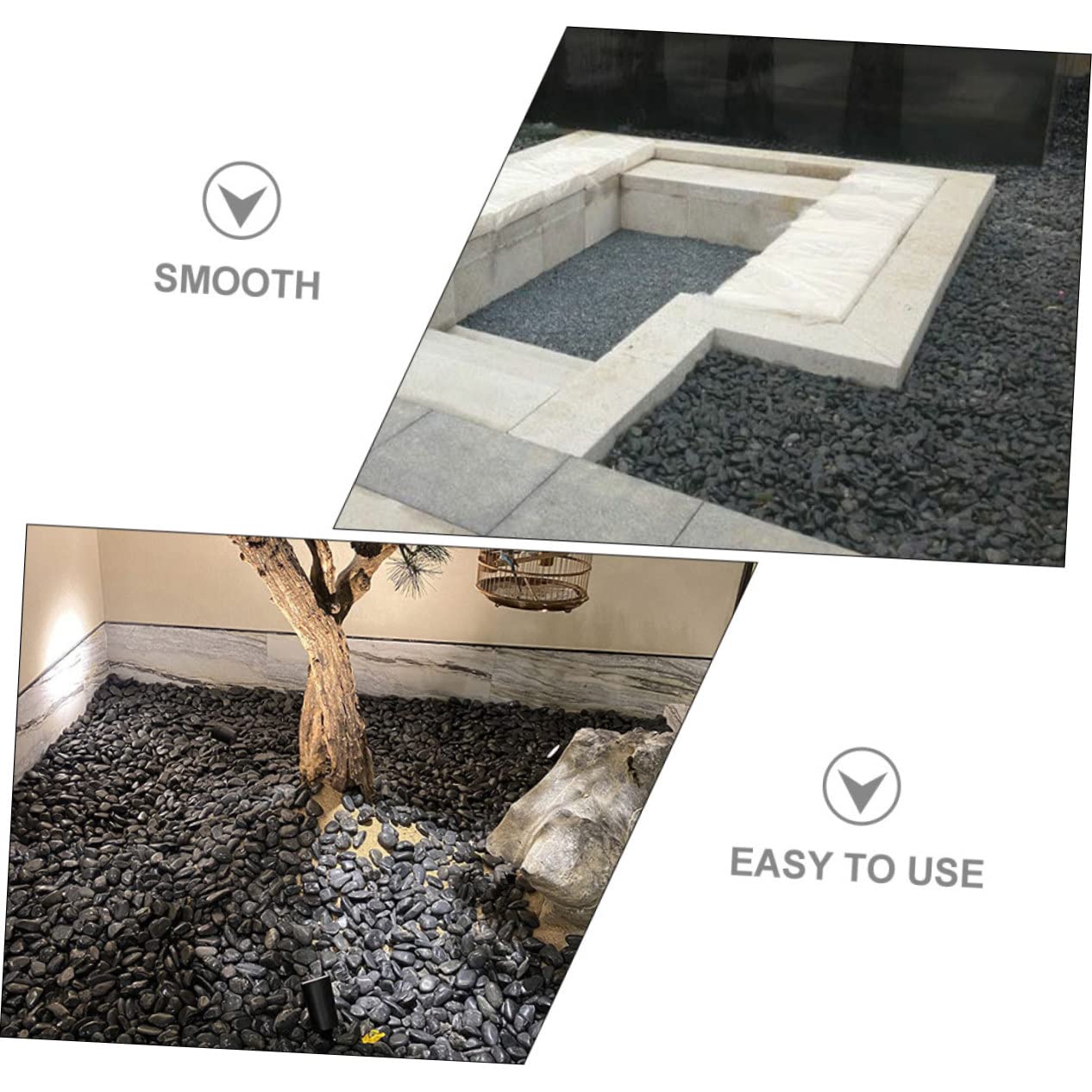 TOYANDONA 1 Juego Guijarros Decorativos Neutros para y Relleno Piedras Naturales de Decoración de Peceras y Macetas para Paisajismo y Plantas