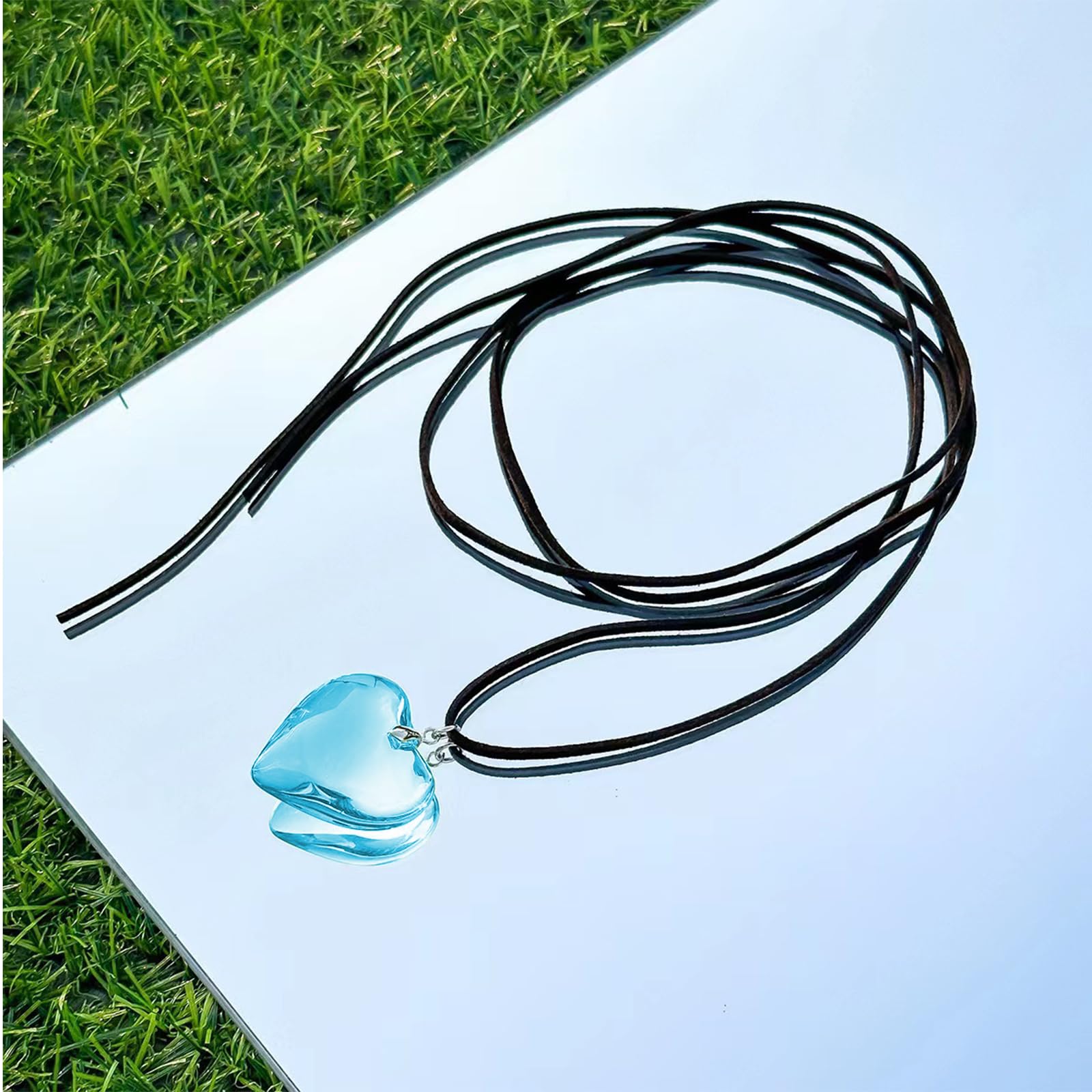 2 Collane Girocollo A Cuore In Velluto Regolabile: Gioielli Eleganti Con Ciondolo Metallico (Oro + Argento)