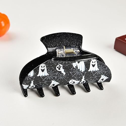 Miniatura 4 de Pinzas para el cabello de Halloween, pinzas para el cabello de Halloween, calabaza y sombrero de bruja para mujeres y niñas, accesorios