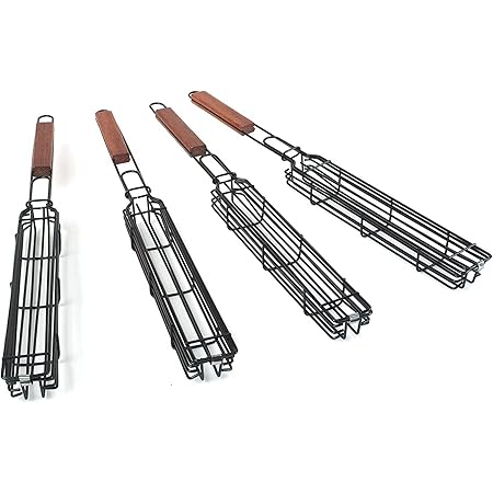 Outset 76922 Kabob Grill Baskets, Silver