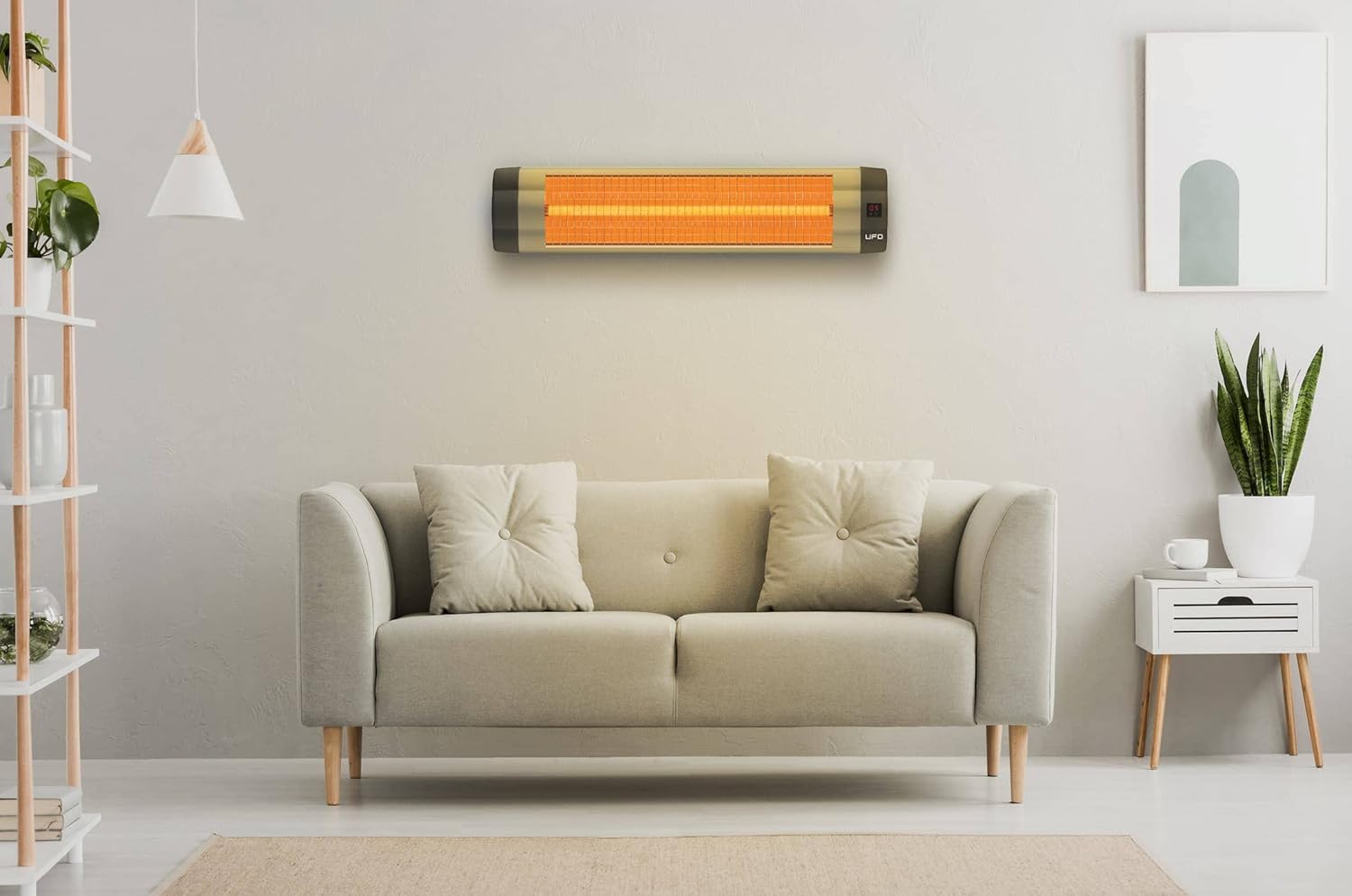 review UFO UK-15, 1500-Watt Wall Mount Infrared Heater with Remote Control