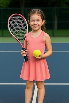 Leyaton  ocuk Tenis Raketi Seti 21 In  1 Raket 1 Top Pembe Renk, 21TEKSTTK