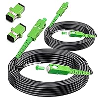 Vista 10 de SC/APC a SC/APC Cable de Fibra Óptica para Internet, Cable de Conexión de Modo Simple Blindado, Cordón de Conexión Óptica de Fibra Óptica - SIMPLEX