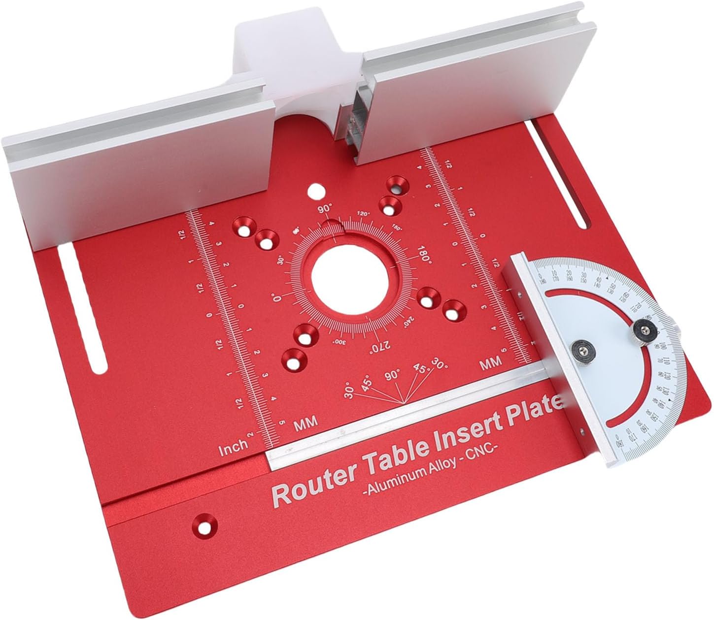 Aluminum Router Table Insert Plate with Fence and Pusher