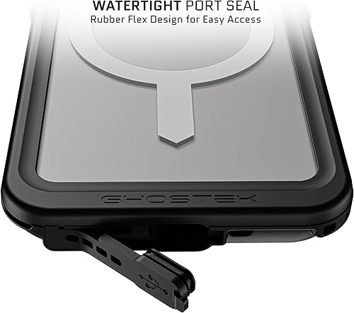 Miniatura 5 de Ghostek Nautical - Funda delgada impermeable para Apple iPhone 15 Pro, protector de pantalla y lente de cámara integrado, compatible con MagSafe
