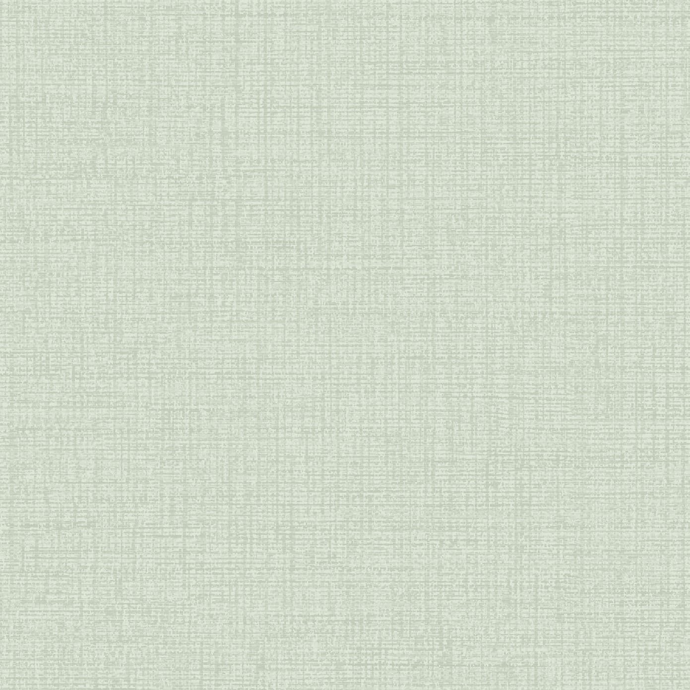 Grandeco Green Linen Textured Plain Wallpaper, Sage