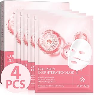 Máscara facial de colágeno durante la noche, ...